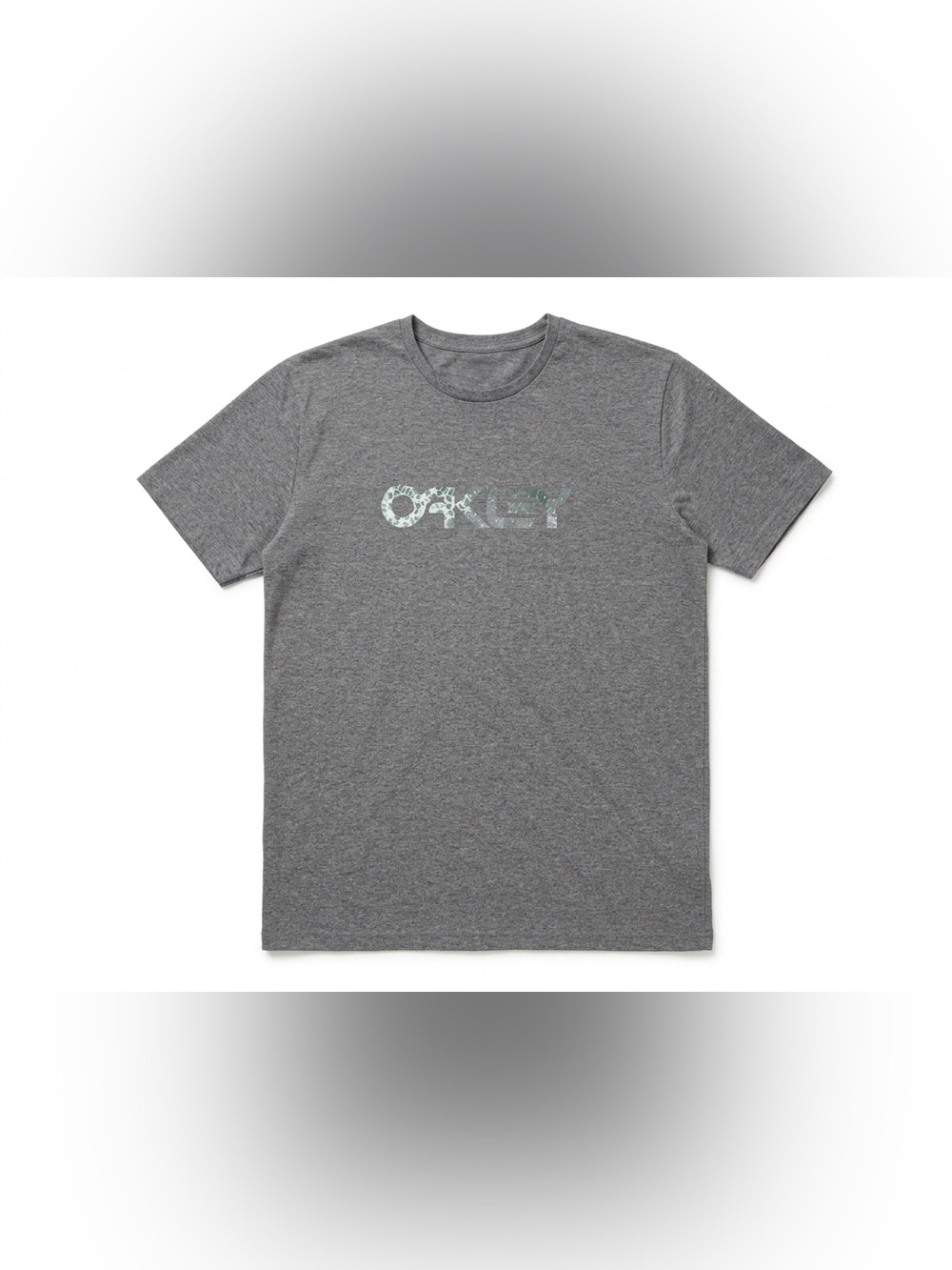 Oakley T-Shirt Mens L Large Gray Short Sleeve Regular Fit Galaxy Space Tee